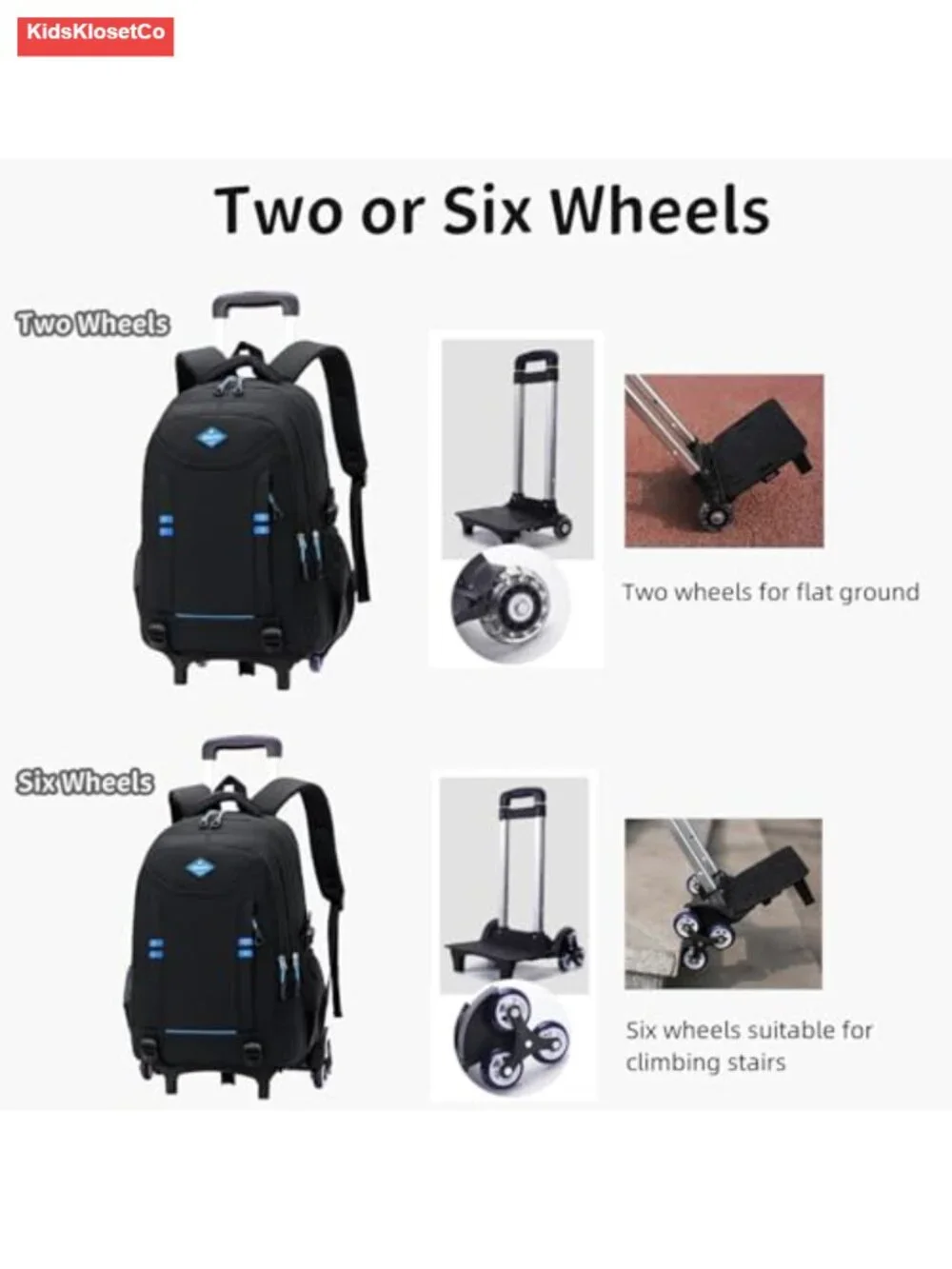 Rolling Backpack Boys Elementary School Travel Trolley with Wheels